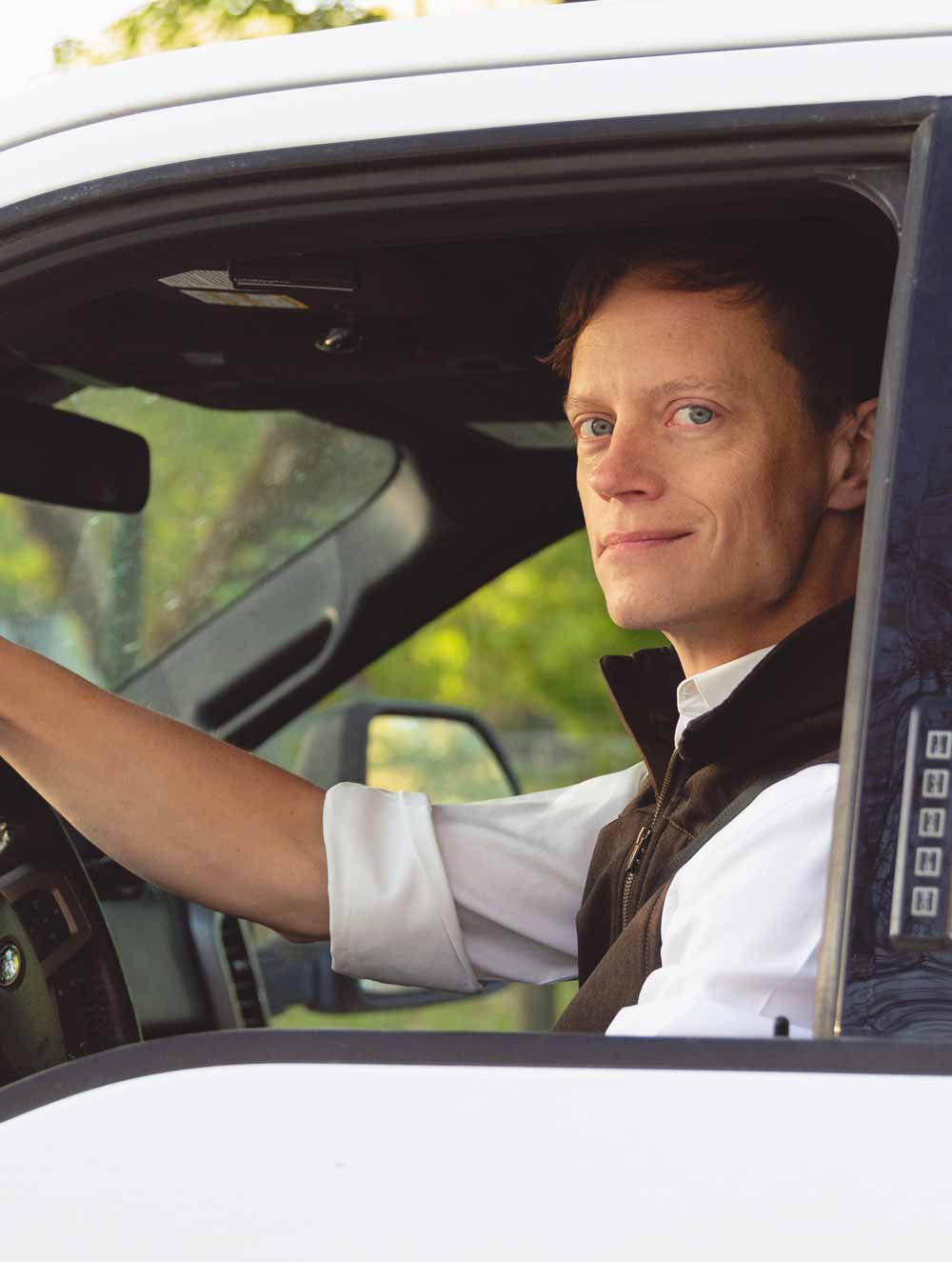 Rob Sand in his truck